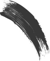 Silhouette brush stroke black color only vector