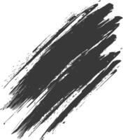 Silhouette brush stroke black color only vector