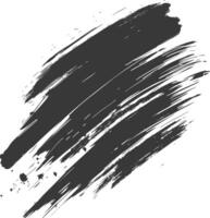 Silhouette brush stroke line black color only vector