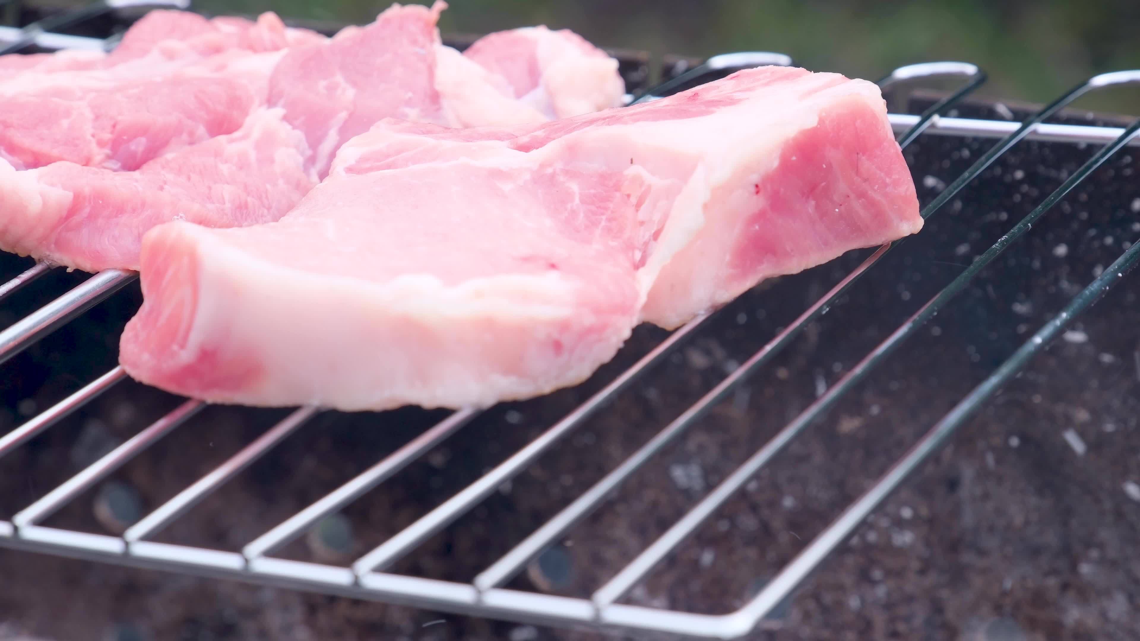 A large stack of pork chops from a popular bulk food store sits on a