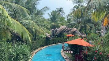 Water park attractions games various sculptures entertainment Phu Quoc, Vietnam Take a cable car to another island Amusement Park Largest and Most Modern Recreational Theme Park in Southern Vietnam video