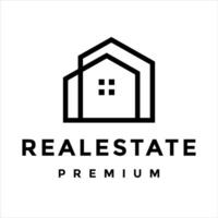 real estate logo template icon design vector