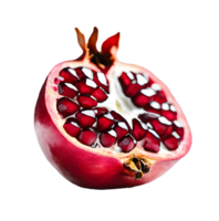 Fresh piece of pomegranate fruit. AI-Generated png