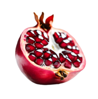 vers stuk van granaatappel fruit. ai-gegenereerd png