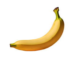 Fresh single banana. AI-Generated png