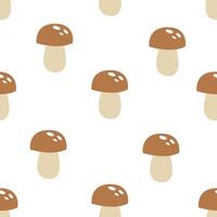 Seamless pattern with mushrooms. vector