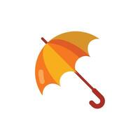 Umbrella Flat Icon - Autumn Season Icon Illustration Design vector