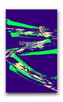 Abstract design template, suitable for jersey design, background, poster. vector