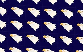 Seamless head icon of eagle pattern vector