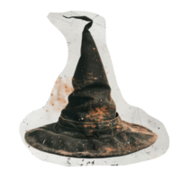 Cut out photo of halloween witch hat png