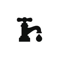 Faucet icon isolated on white background vector