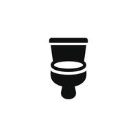 Toilet bowl icon isolated on white background vector