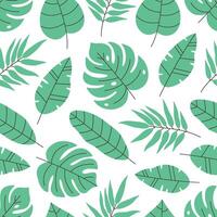 Seamless pattern with tropical leaves. Seamless pattern for wallpaper, textile, fabric, wrapping paper vector