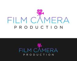 letra un marca denominativa cámara película logo diseño. vector