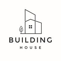 building Real estate premium logo design vector