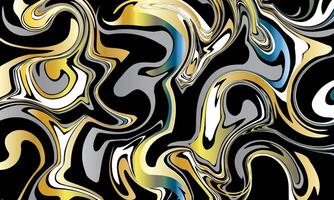 abstract liquid colorful black background. fluid art. vector