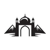 Mosque Gate logo Images. Illustration of a Mosque Gate isolated on white vector
