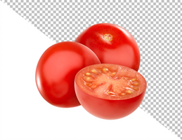 cereja tomates isolado em branco fundo com recorte caminho psd