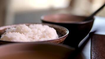 miso soupe est une traditionnel Japonais soupe fabriqué principalement de miso pâte, dashi bouillon, et Additionnel Ingrédients tel comme légumes, algue, et Tofu video