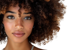 Brazilian hispanic afro woman isolated transparent background png