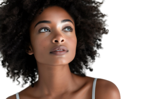 Brazilian hispanic afro woman isolated transparent background png