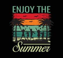 Enjoy The Summer T Shirt Design vector
