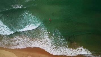 Wave and surfer Beach in the Philippines video