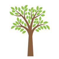 resumen vistoso árbol icono diseño. crecimiento y sabiduría logo diseño. verde árbol icono. vector