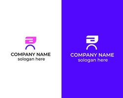 Modern creative R pay icon logo design for business company vector