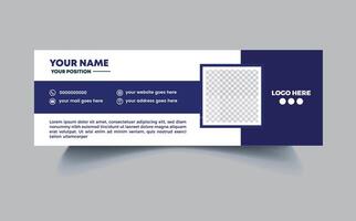 Email signature Design or email footer Design Pro SVG vector