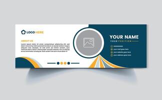 Email signature Design or email footer Design Pro SVG vector