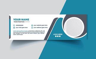 Email signature Design or email footer Design Pro SVG vector