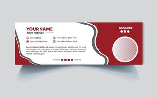 Email signature Design or email footer Design Pro SVG vector