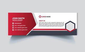 Email signature Design or email footer Design Pro SVG vector