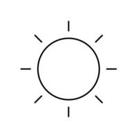 Sun, Brightness, icon vector