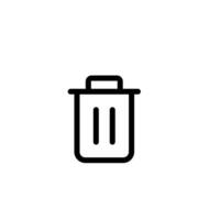 Trash can icon vector