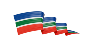 3d bandeira do sul África 3d ondulado brilhante sul África fita bandeira, 3d ilustração png