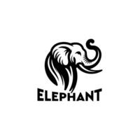 elephant outline illustration vector