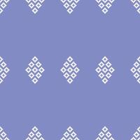 Traditional ethnic motifs ikat geometric fabric pattern cross stitch.Embroidery Ethnic oriental Pixel pastel cute blue background. Abstract,illustration. Texture,decoration,wallpaper. vector