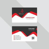 Corporate business card and creative modern styles business card design template Free vector