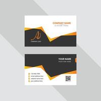 Corporate business card and creative modern styles business card design template Free vector