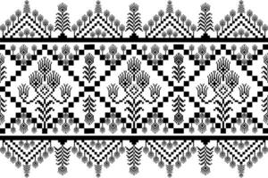 Pixel pattern ethnic oriental traditional design fabric pattern textile African Indonesian seamless pattern vector
