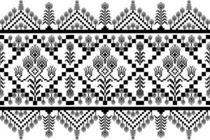 Pixel pattern ethnic oriental traditional design fabric pattern textile African Indonesian seamless pattern vector