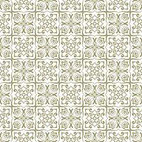seamless square swirl ornamental pattern design for textile and invitation vector