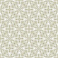 seamless square swirl ornamental pattern design for textile and invitation vector