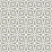 luxury seamless pattern black color ornamental invitation card template design vector