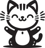 Happy Kitten cat vector