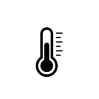 Thermometer icon, simple vector