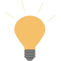 Light bulb concept. vector