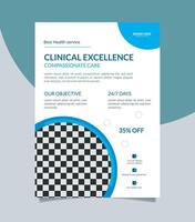 healthcare and medical Corporate flyer or poster design, Brochure Flyer Layout template design vector